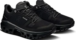 ON Womens Cloudrock Low Waterproof Shoes - Black-Black