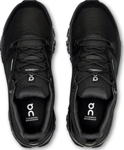 ON Womens Cloudrock Low Waterproof Shoes - Black-Black