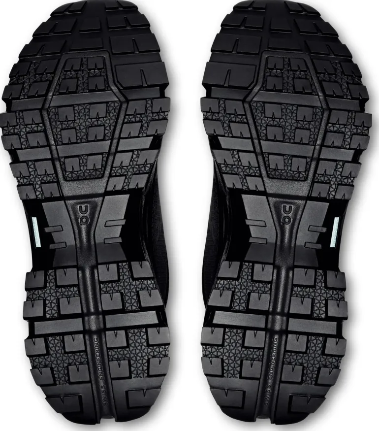 ON Womens Cloudrock Low Waterproof Shoes - Black-Black