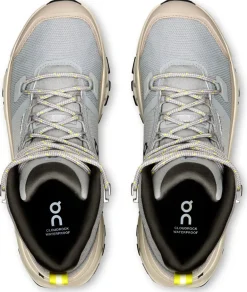 ON Womens Cloudrock Mid Waterproof Shoes - Alloy-Ice