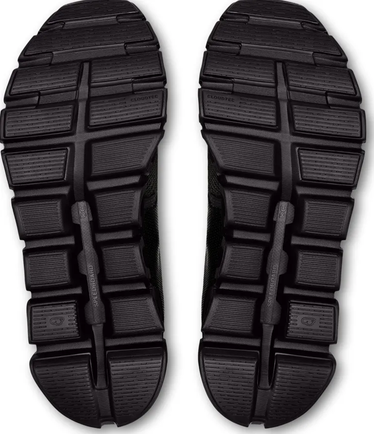 ON Womens Cloud 6 Shoes - Black-Black