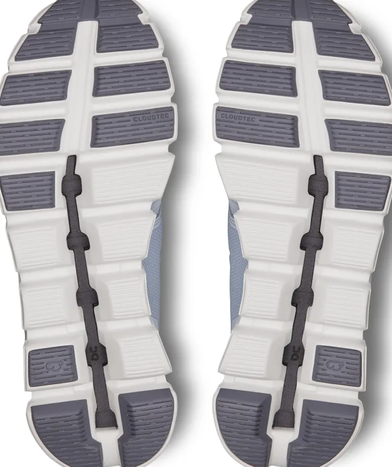 ON Womens Cloud 5 Shoes - Heather-Fossil