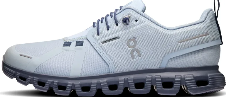 ON Womens Cloud 6 Waterproof Shoes - Heather-Metal