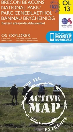 OS Explorer - Active Map OL13 - Brecon Beacons National Park East