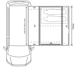 Outdoor Revolution Movelite T2R Low Drive-Away Awning - DEMO MODEL
