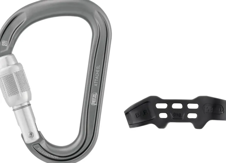 Petzl Attache Bar Carabiner - Gray