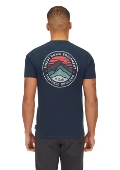 Rab Mens Basecamp 3 Peak Tee - Tempest Blue