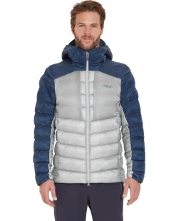 Rab Mens Cirrus Ultra Hoody - Tempest Blue-Light Zinc