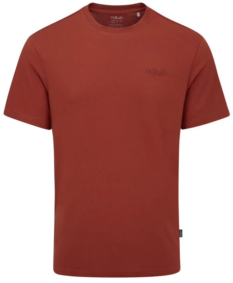 Rab Mens Crimp Elevation Tee - Tuscan Red