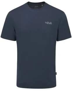 Rab Mens Crimp Logo Tee - Tempest Blue