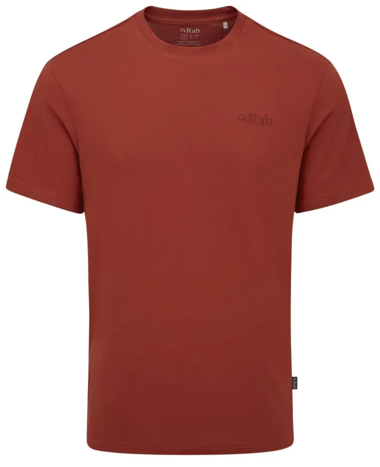 Rab Mens Crimp Logo Tee - Tuscan Red