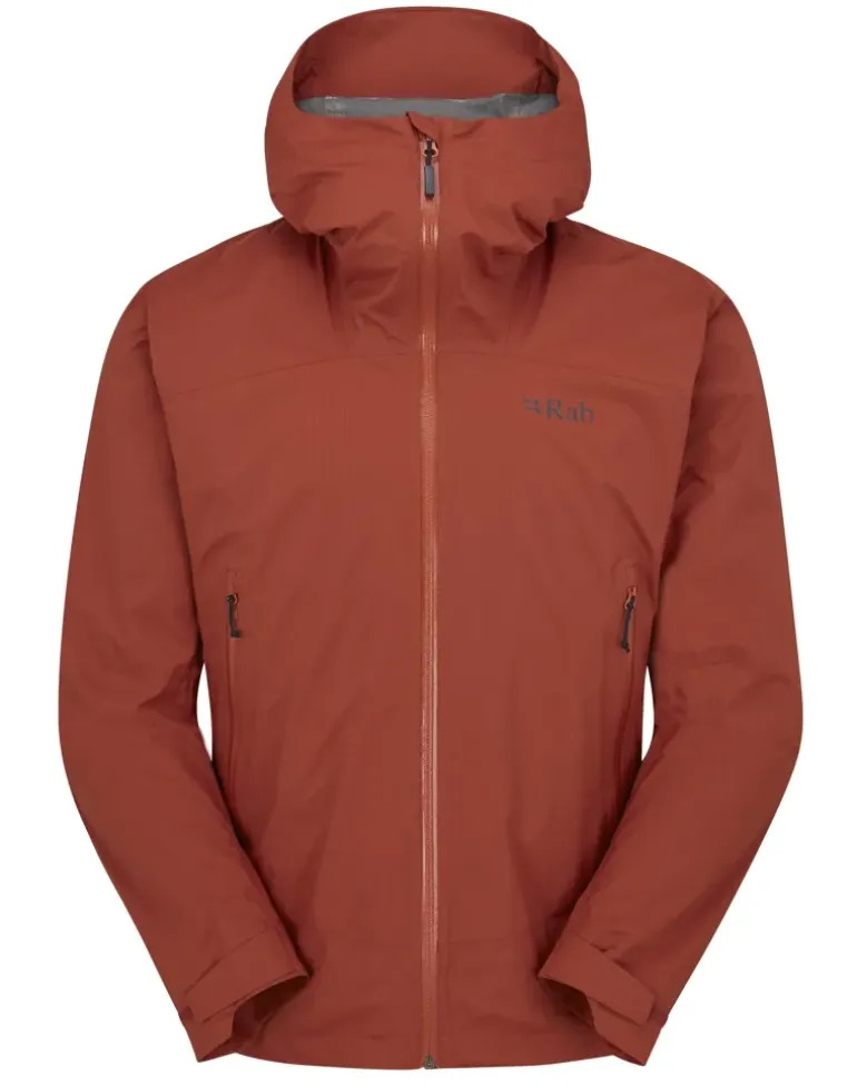Rab Mens Downpour Light Jacket - Tuscan Red