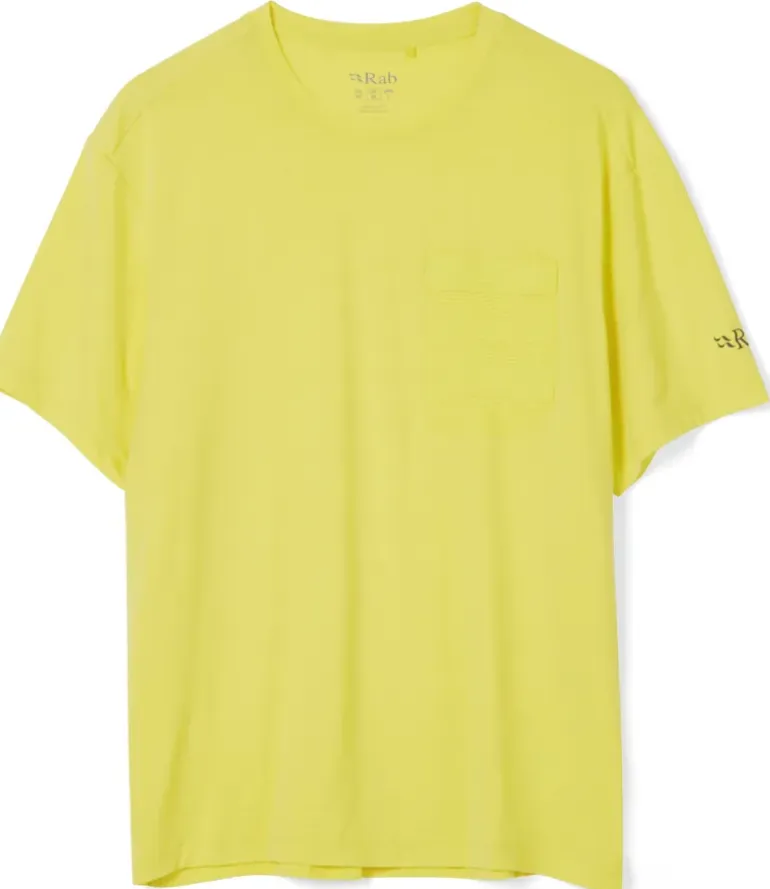 Rab Mens Rivelin Pocket Tee - Pollen