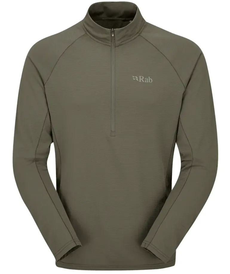 Rab Mens Sonic LS Zip-T - Light Khaki