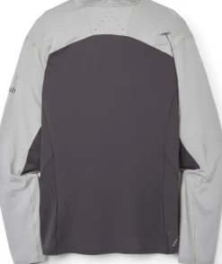 Rab Mens Sonic Ultra Zip Tee - Light Zinc-Graphene