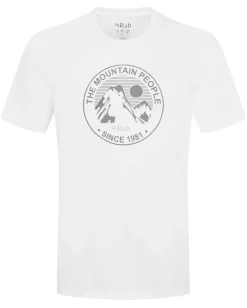 Rab Mens Stance Alpine Peak Tee - White