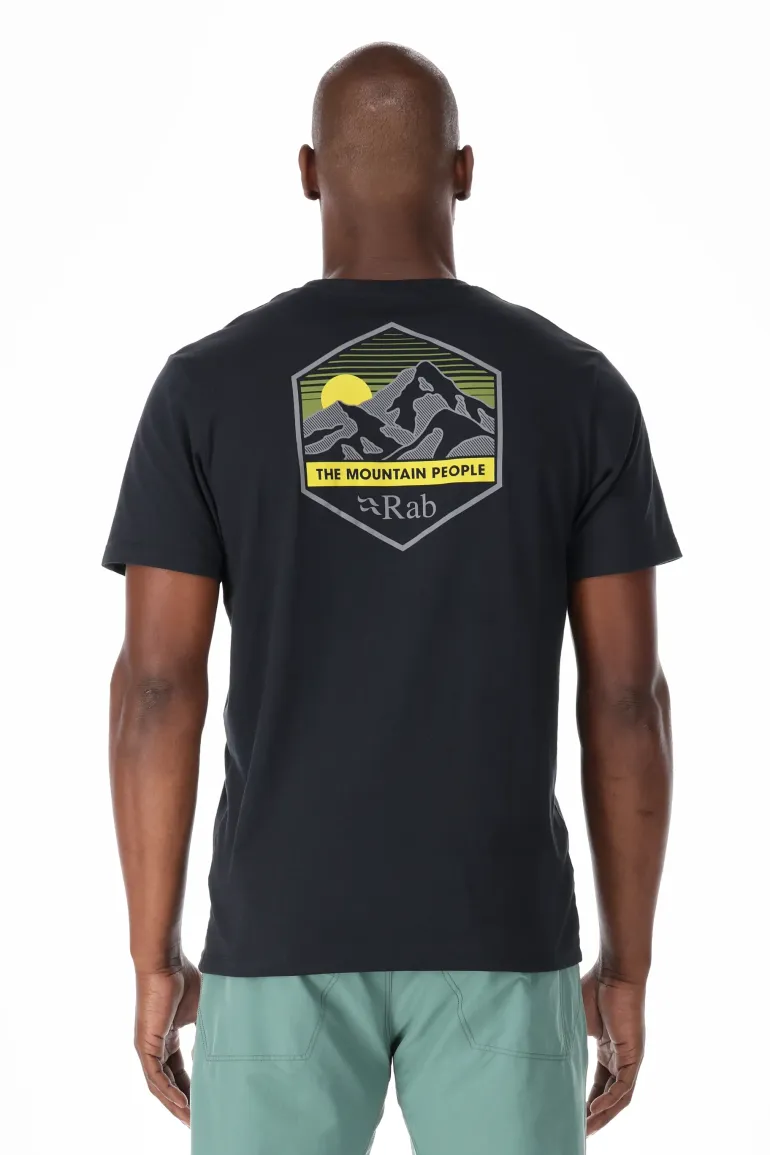 Rab Mens Stance Mountain Peak Tee - Beluga