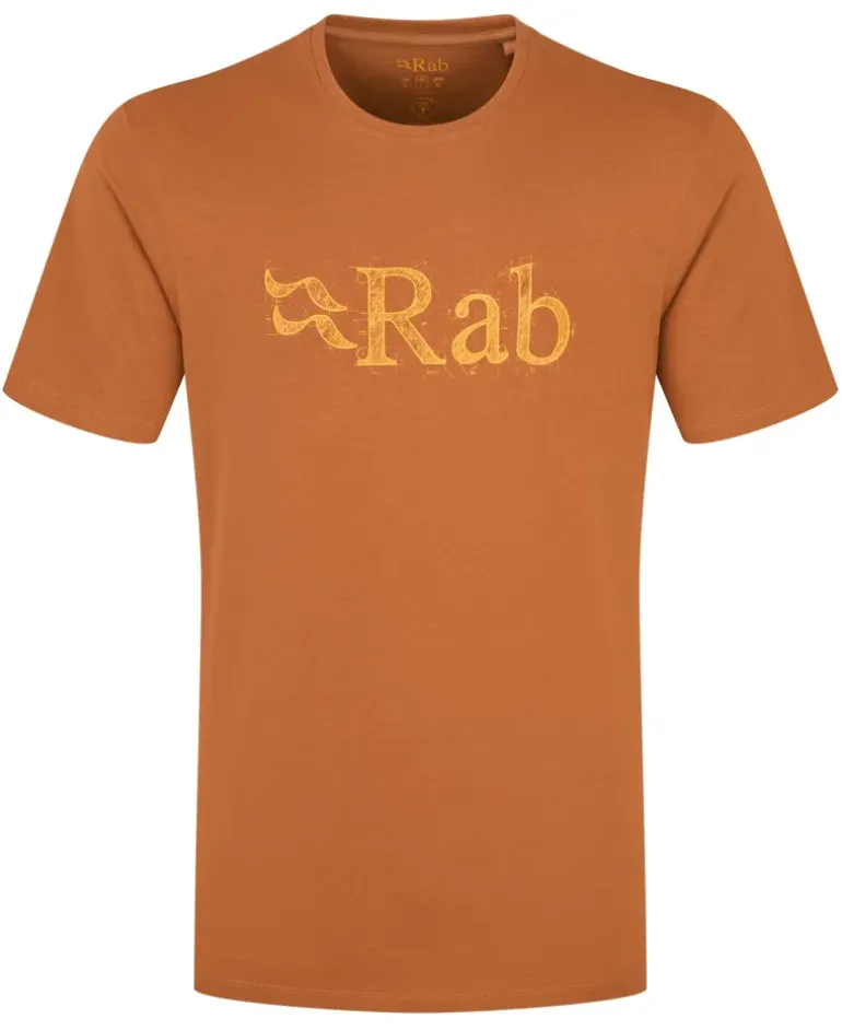 Rab Mens Stance Tech Sketch Tee - Red Earth