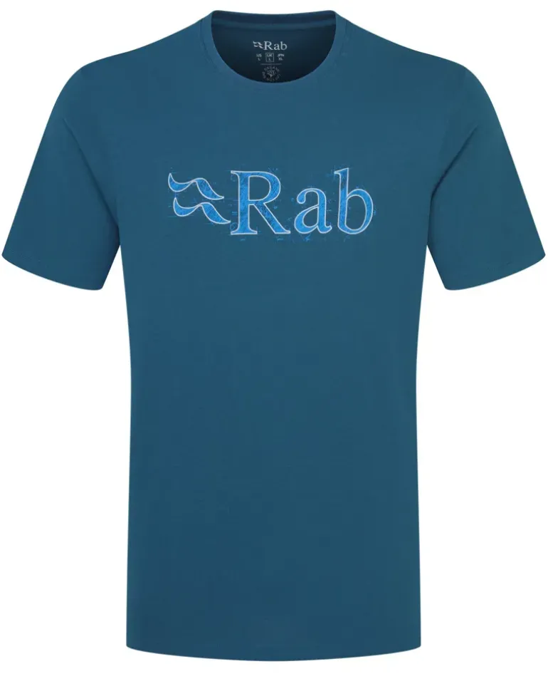 Rab Mens Stance Tech Sketch Tee - Tempest Blue