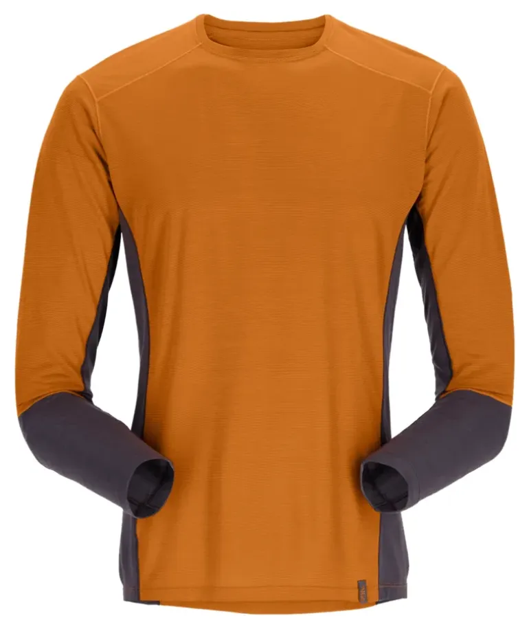 Rab Mens Syncrino Base LS Tee - Marmalade