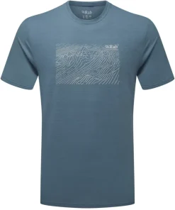Rab Mens Syncrino Ridge Tee - Orion Blue