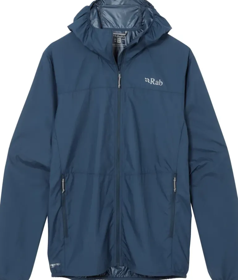 Rab Mens Windgather Hoody - Tempest Blue