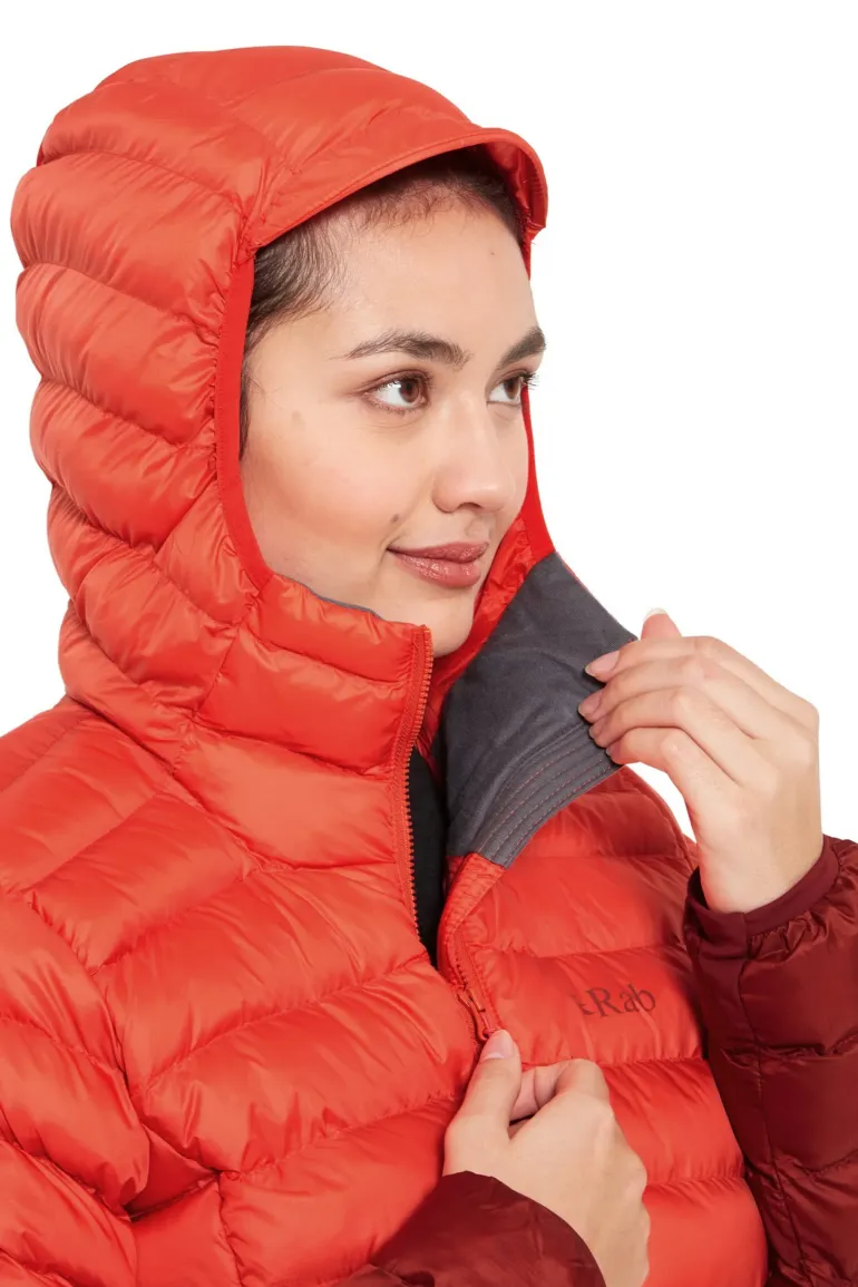 Rab Womens Cirrus Alpine Jacket - Red Grapefruit-Tuscan Red