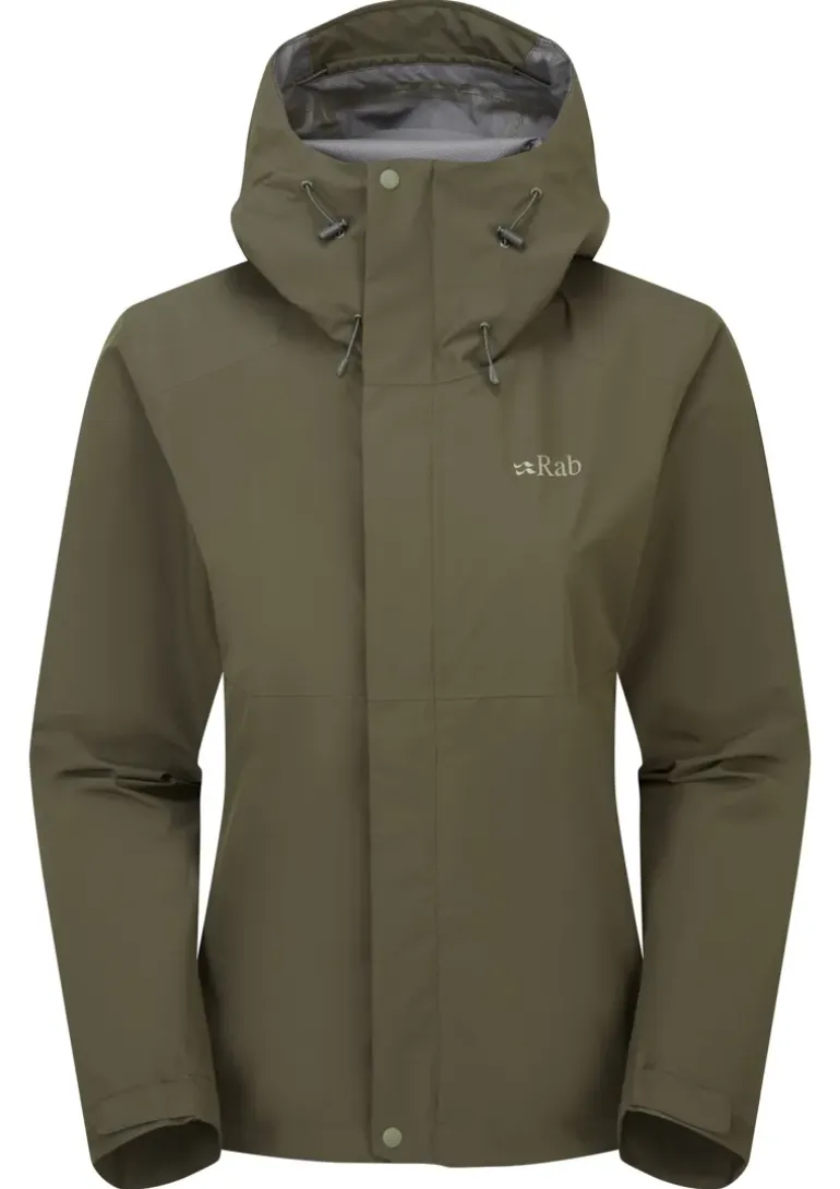 Rab Womens Downpour Jacket - Army