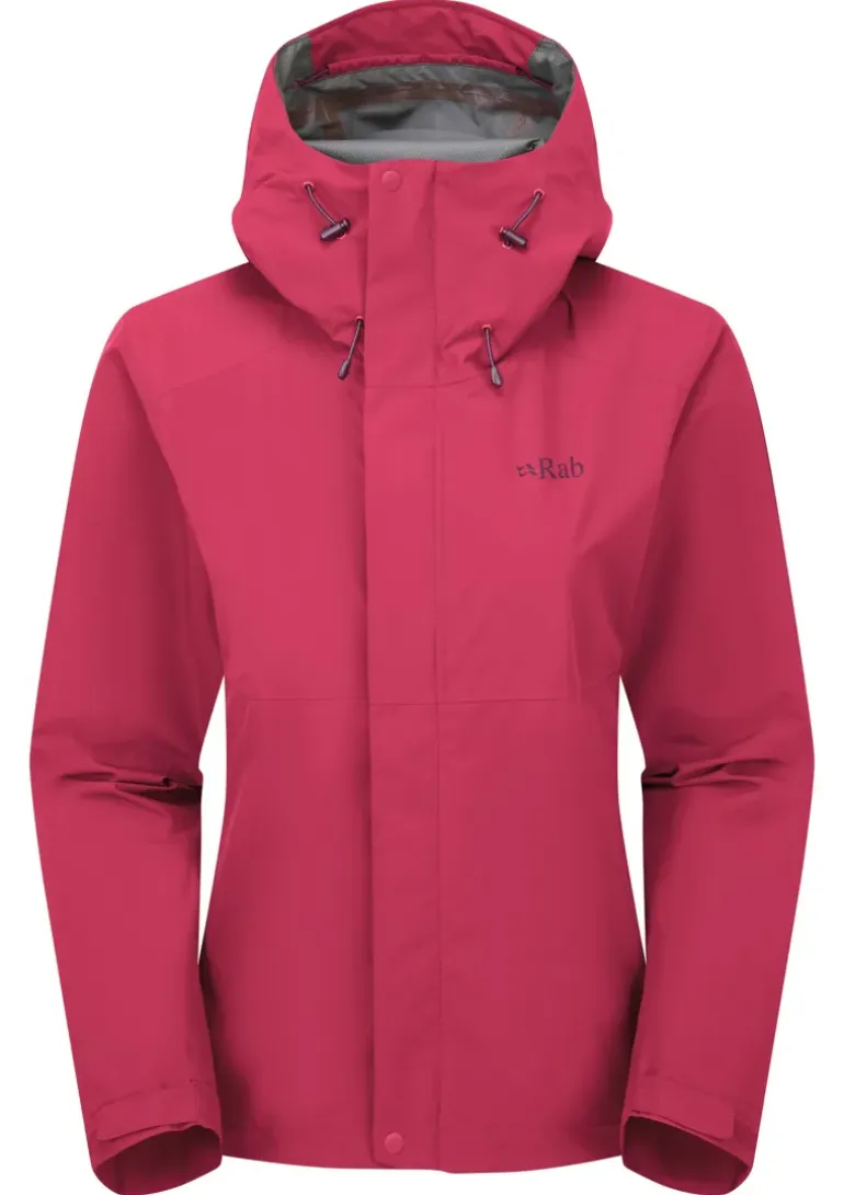 Rab Womens Downpour Jacket - Watermelon