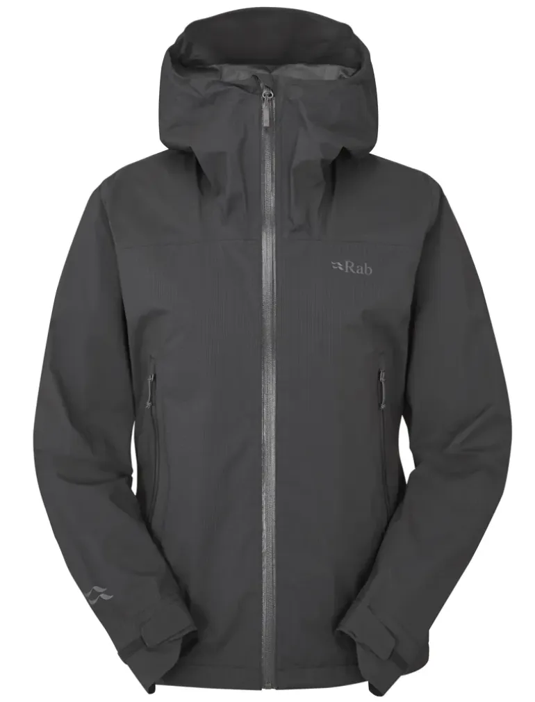 Rab Womens Downpour Light Jacket - Anthracite