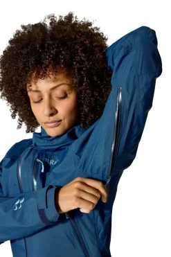 Rab Womens Downpour Mountain Jacket - Tempest Blue