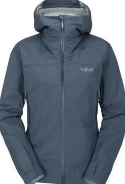 Rab Womens Downpour Plus 2.0 Jacket - Orion Blue
