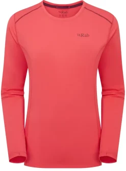 Rab Womens Force Long Sleeved Tee - Hibiscus