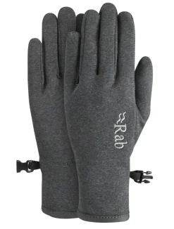 Rab Womens Geon Gloves - Black-Steel Marl