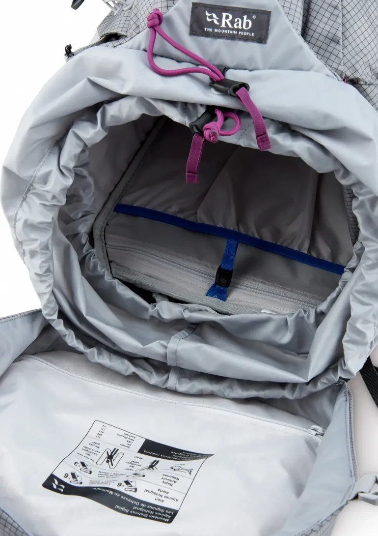 Rab Womens Hyperon 65 ND Rucksack - Dark Pewter-Anthracite - S-M