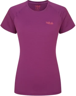 Rab Womens Sonic Short Sleeved Tee - Plum