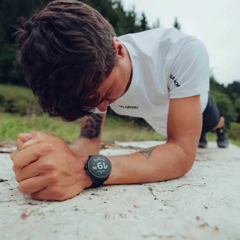 Suunto Race Sports Watch - All Black-Stainless Steel