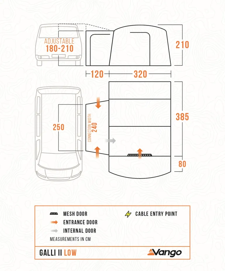 Vango Galli II Low DriveAway Awning