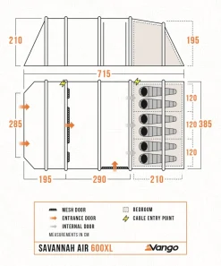 Vango Savannah Air 600XL Tent Package