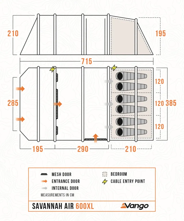 Vango Savannah Air 600XL Tent Package