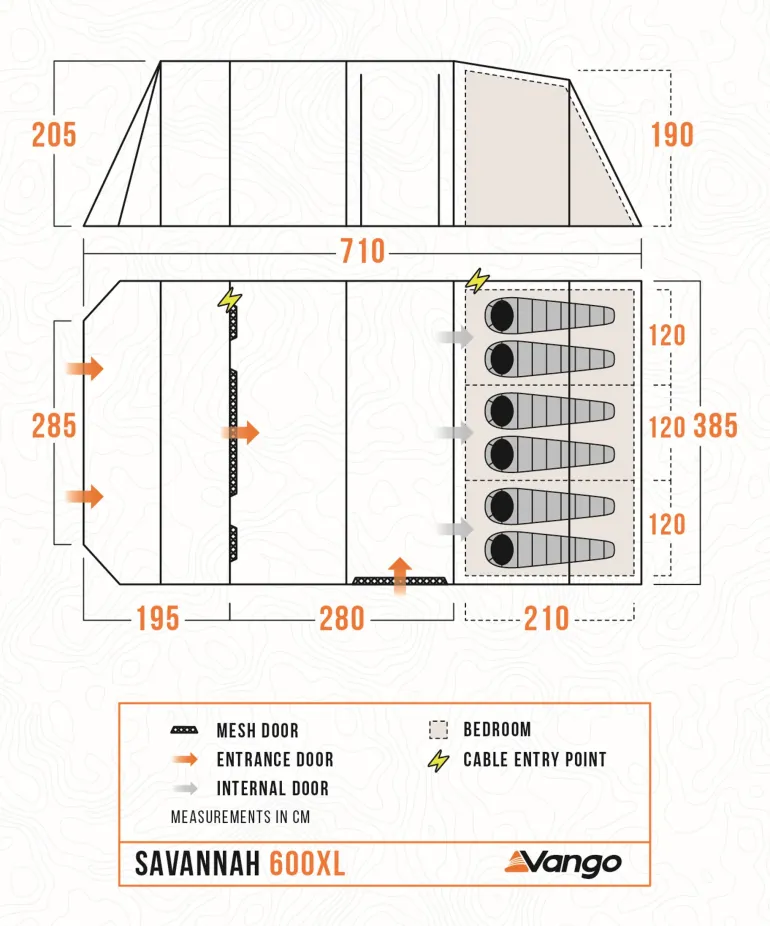 Vango Savannah 600XL Tent Package