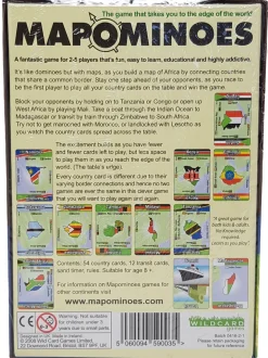 Wildcard Games Mapominoes - The Ultimate Geography Game - Africa