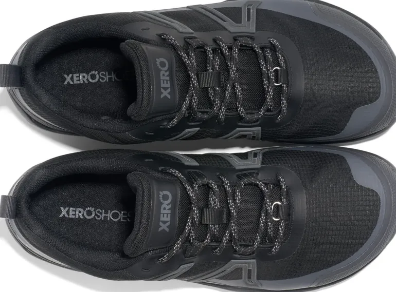 Xero Shoes Mens Scrambler Trail Low WP Shoe - Black-Asphalt