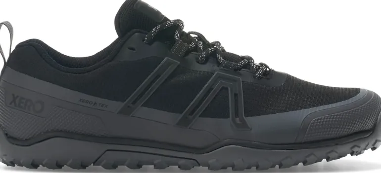 Xero Shoes Mens Scrambler Trail Low WP Shoe - Black-Asphalt