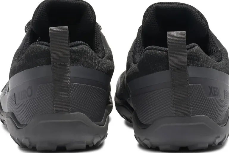 Xero Shoes Mens Scrambler Trail Low WP Shoe - Black-Asphalt