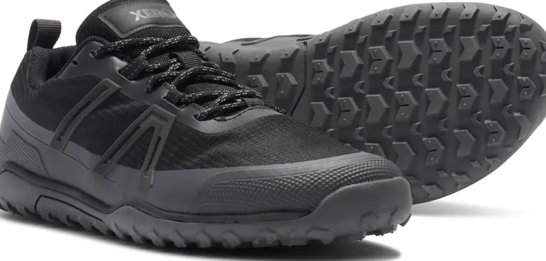 Xero Shoes Mens Scrambler Trail Low WP Shoe - Black-Asphalt